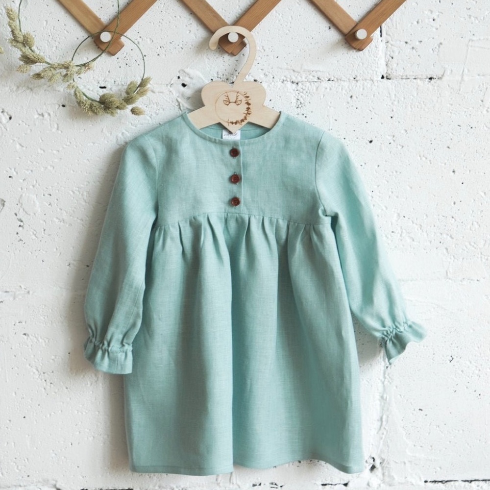 Linen Girl Dress 2-3 UK Kids NWT